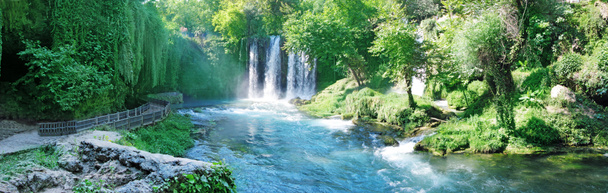 Panorama of waterfall duden turkey - Photo, Image