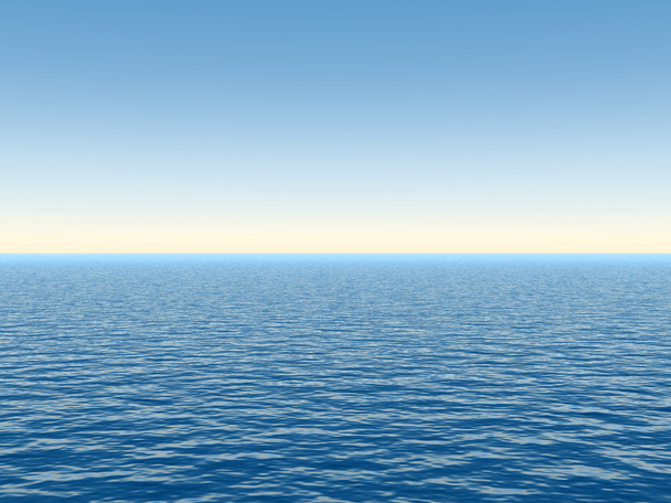  óceán víz hullámai és az ég  - Fotó, kép