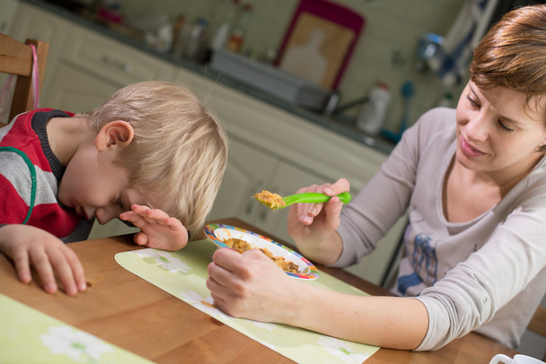 3-4 Years Child Boy Refusing Food - Fotoğraf, Görsel