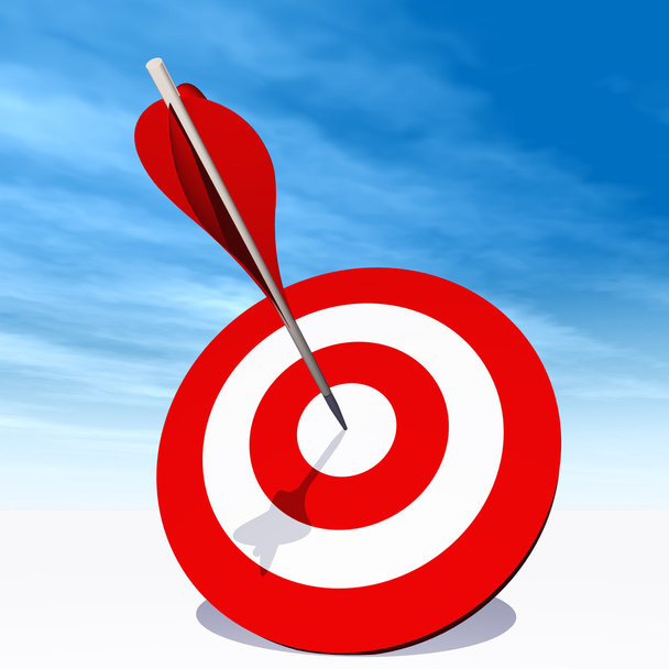 target board with an arrow - Photo, Image