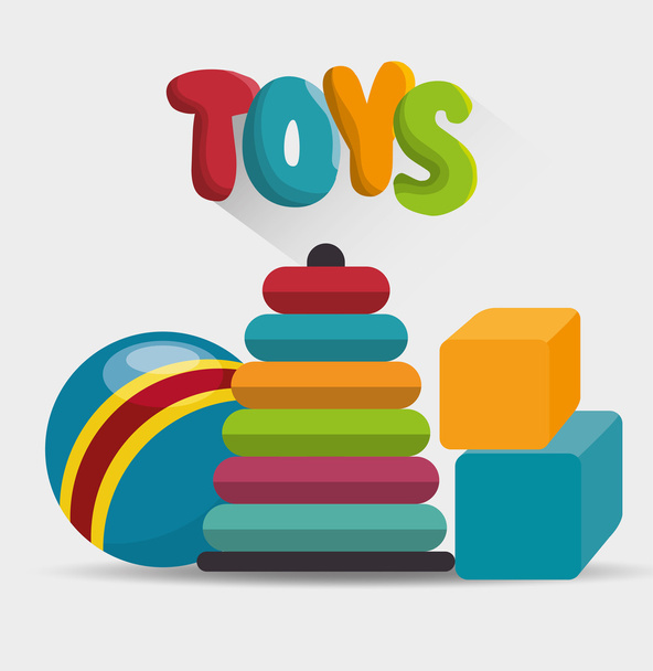 cute toys design - Vetor, Imagem