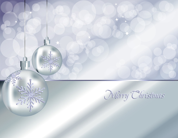 Christmas baubles background - Vector, Image