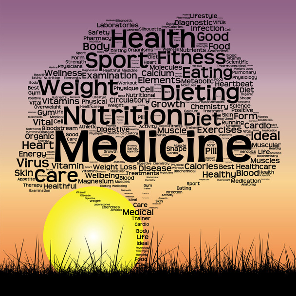 health text word cloud - Photo, Image