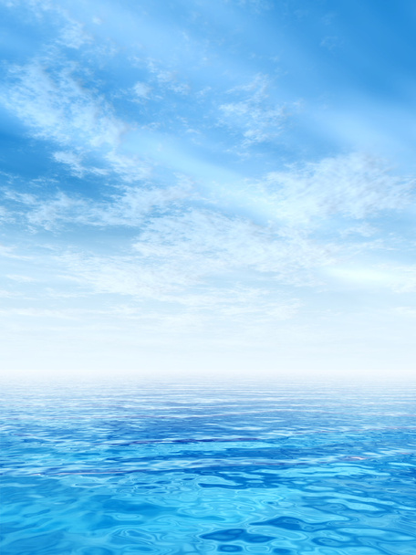  Océano olas de agua y cielo
  - Foto, imagen