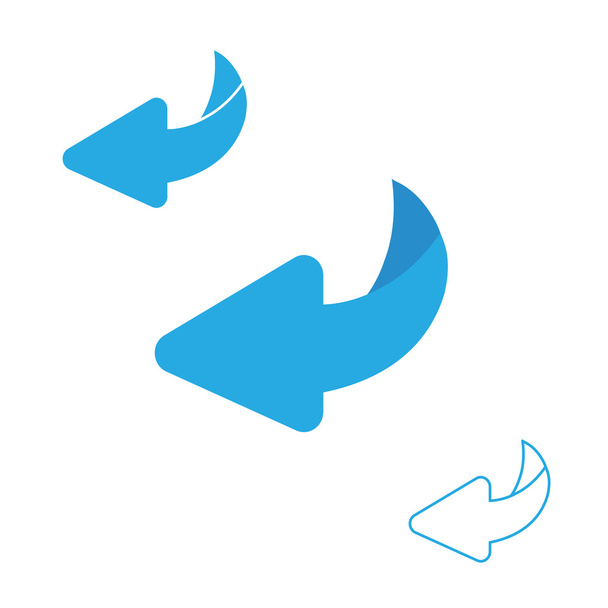 Flip over or turn - Vector, Image