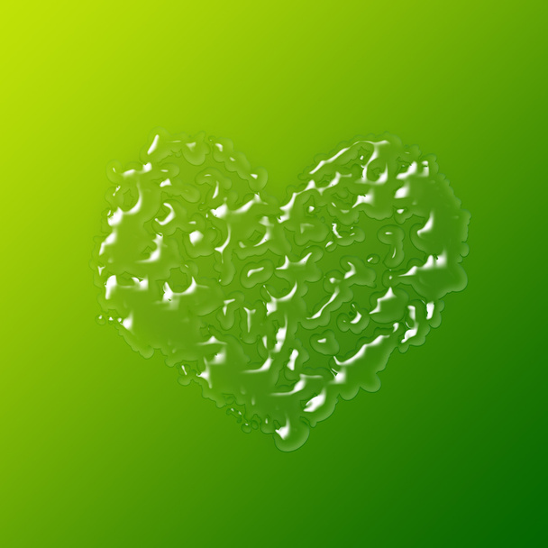 Heart made up of drops - Photo, image