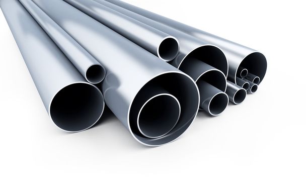 Metallic pipes - Photo, Image