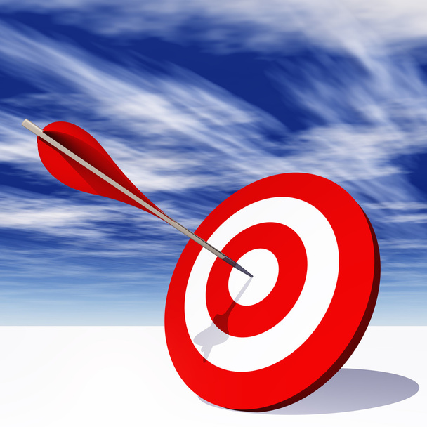 dart target board with arrow  - Photo, Image