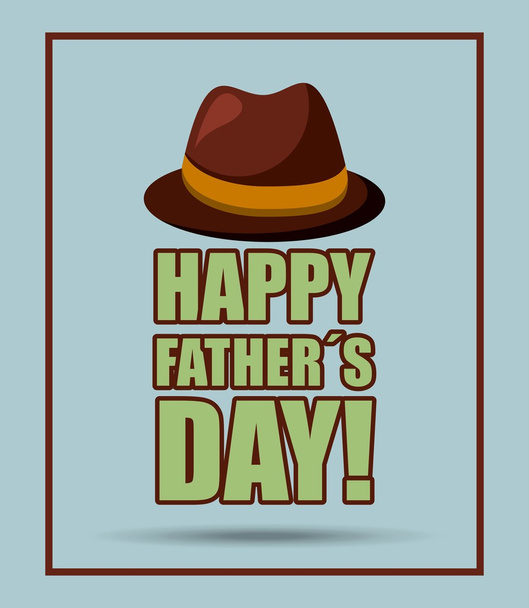 happy fathers day  - Vector, imagen