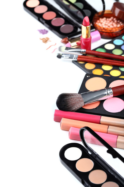 Makeup brush and cosmetics - Fotografie, Obrázek