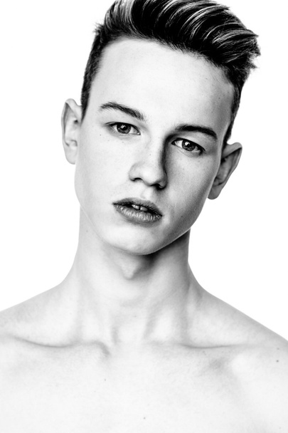 Closeup portrait of young man - Foto, Imagen