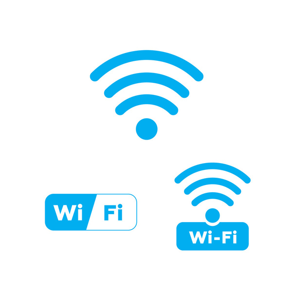 icono wifi sobre fondo blanco - Vector, Imagen