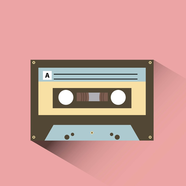 diseño de icono de cassette
  - Vector, Imagen