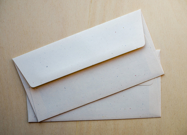 Letter envelope on wood table - Photo, Image