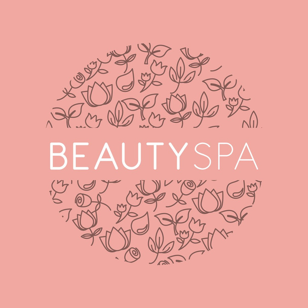 beauty spa design  - Vector, Image