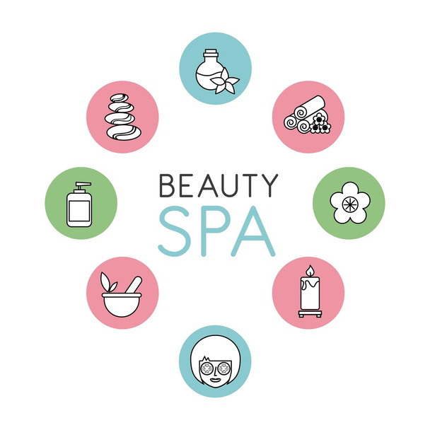 beauty spa design  - Vector, Image