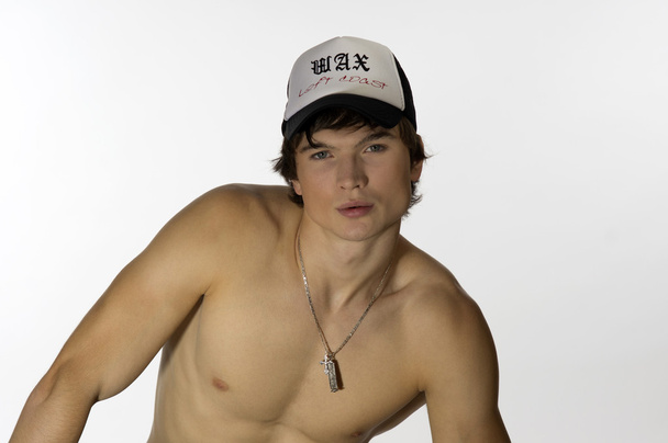 mladý sportovec nahého pasu se sportovním uzávěrem - Fotografie, Obrázek