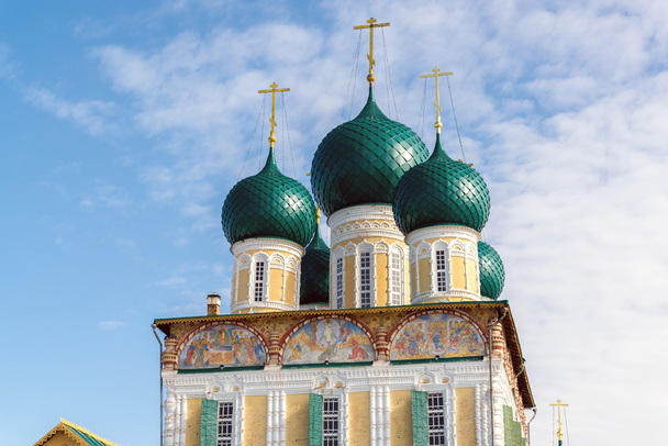 Resurrection Cathedral in Tutaev, Russia. Golden Ring Travel - 写真・画像