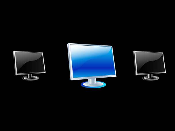 MonitorBlue - Vector, Image