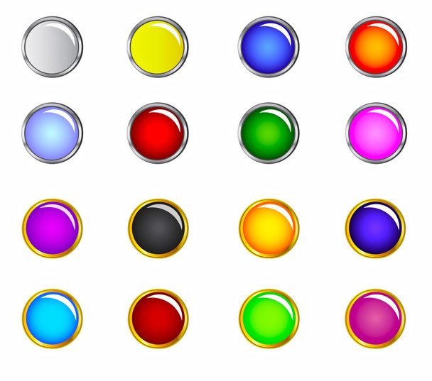 Conjunto de botões Web
 - Vetor, Imagem
