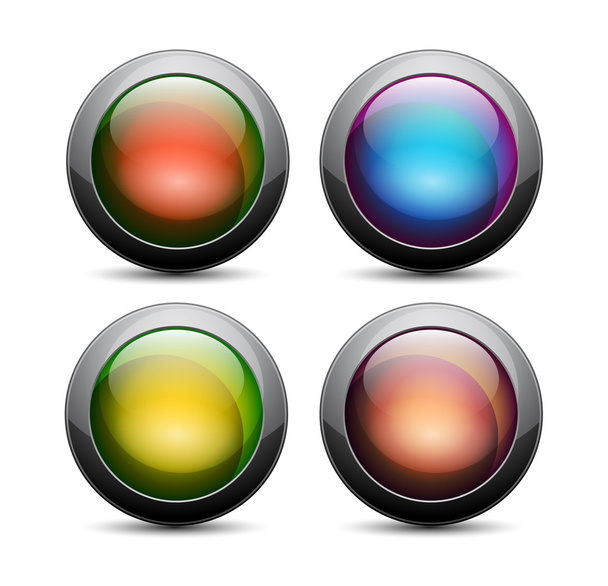 Векторные глянцевые кнопки
 - Вектор,изображение