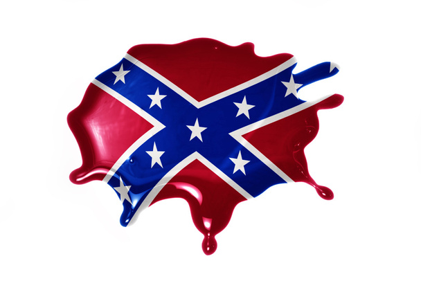 blot with confederate flag  - Photo, Image
