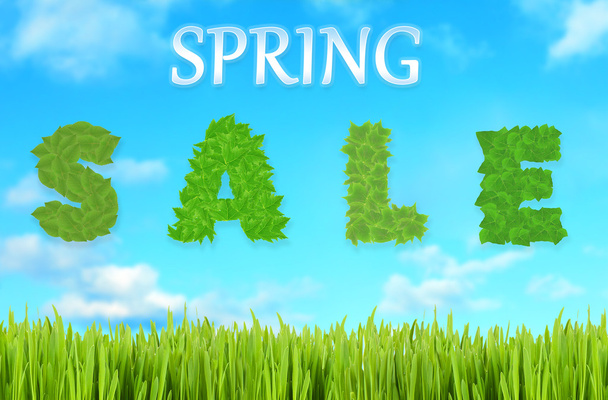 Spring sale background - Фото, изображение