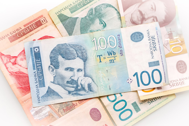 Ομάδα σερβικά δηνάρια λογαριασμών - Φωτογραφία, εικόνα