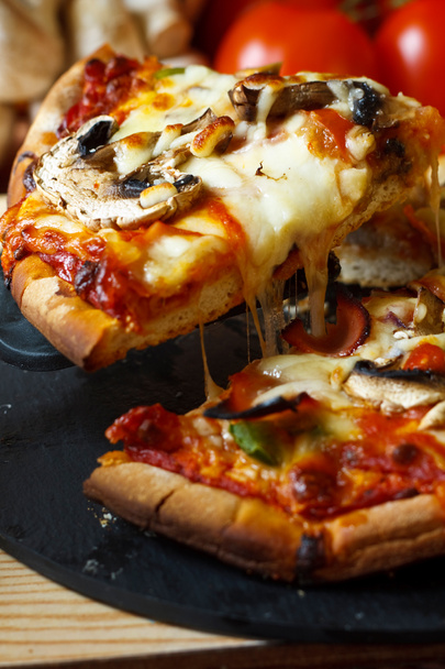 Funghi Pizza slice - Photo, Image