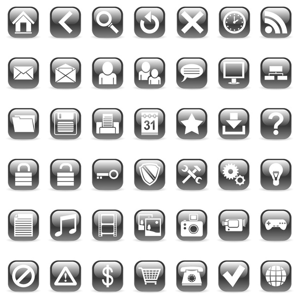 Vector web icons. - Vector, Image