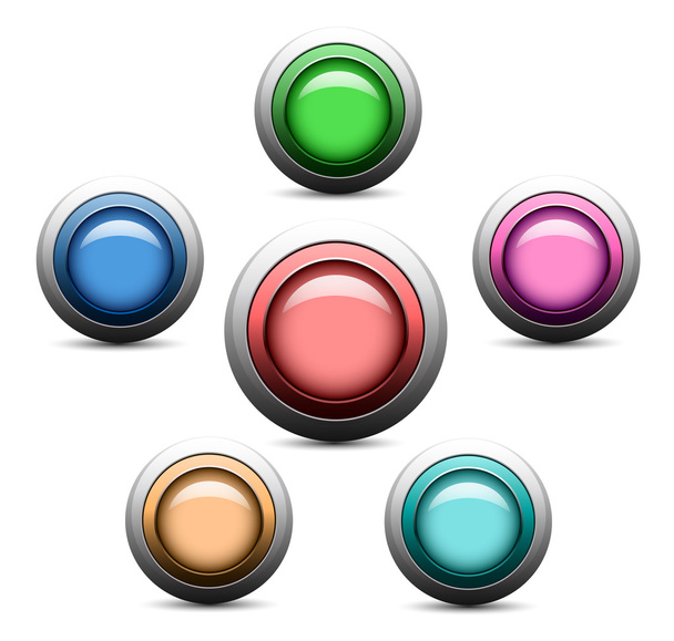 Vector buttons - Vetor, Imagem
