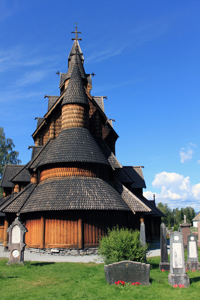 Heddal stave church - Fotoğraf, Görsel