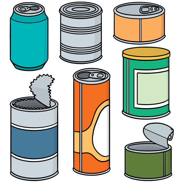 vector set of can - Vector, Image
