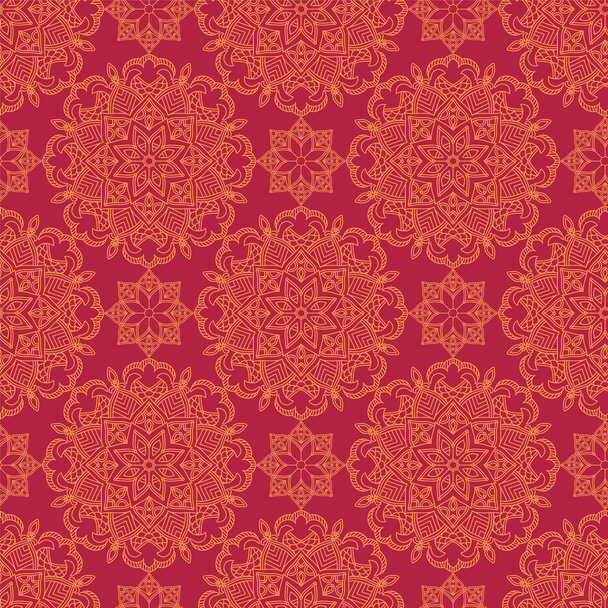 Abstract Seamless Pattern. Vintage Ornament Pattern. Islamic, Ar - Vector, afbeelding