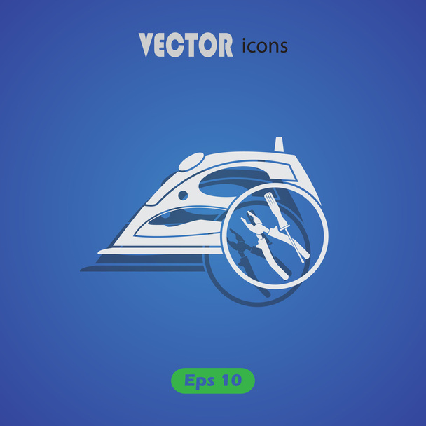 Repair irons icon - Vector, Image