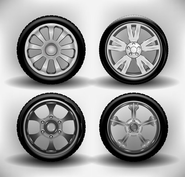 car wheels. vector illustration - Vector, Image