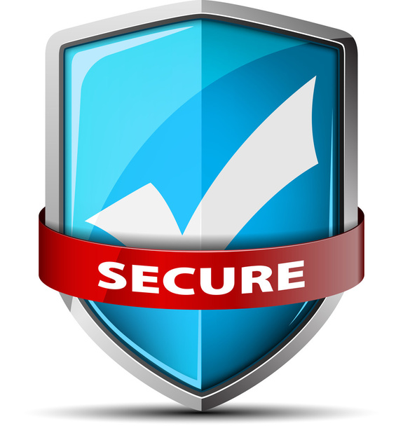 Secure. Secured Shield - Vector, Image
