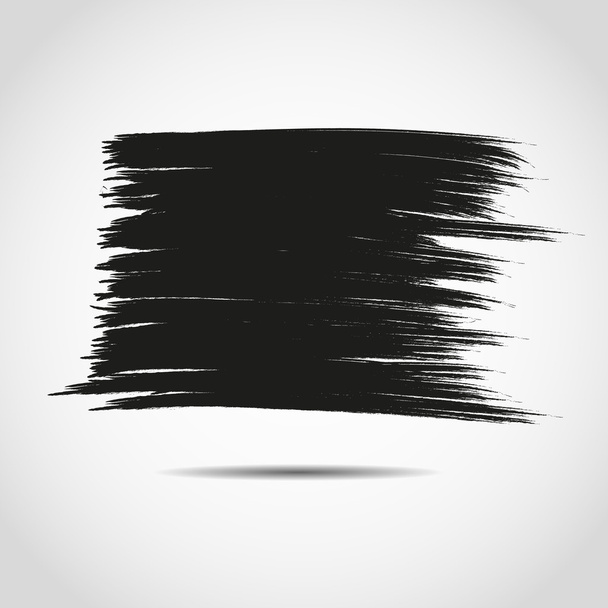 グランジ テクスチャ レトロな効果とコピー領域の背景を持つビジネス本文の黒の水彩インク バナー - ベクター画像