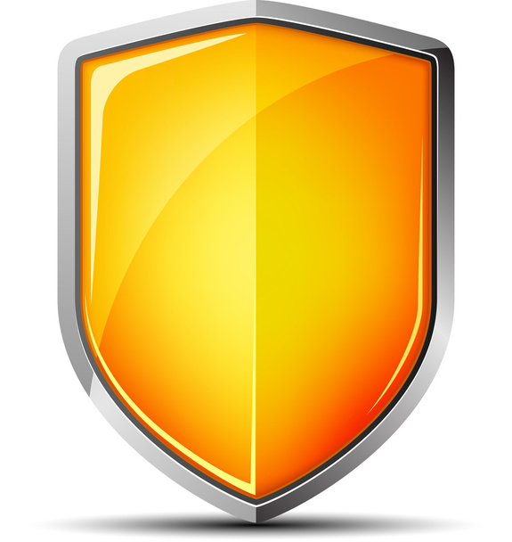 Blank shield icon - Vector, imagen