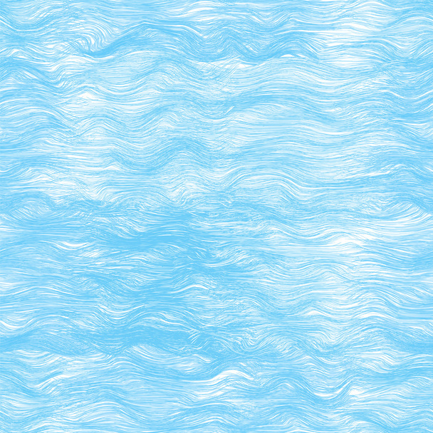 青い海の波とのシームレスなパターン - ベクター画像
