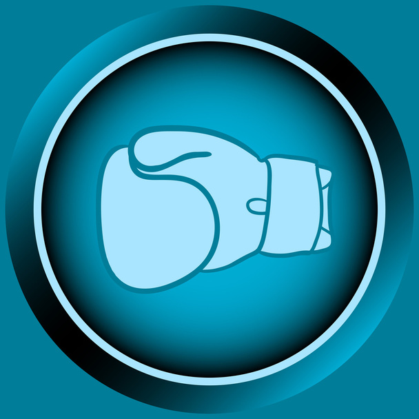 Ікона синя боксерська рукавичка
 - Вектор, зображення
