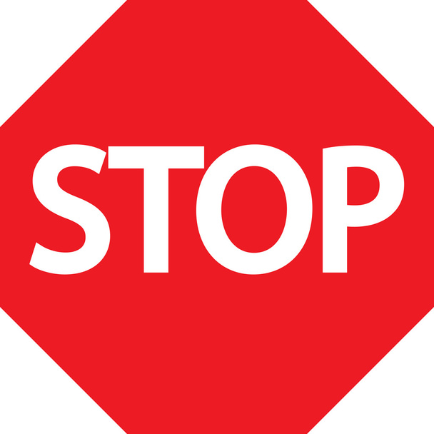 Road sign "Movement without stopping is forbidden" - Vector, Image