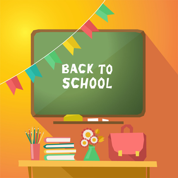 Back to school banner - Vector, Image