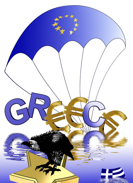 Euro krize Řecko - Fotografie, Obrázek