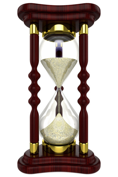 hourglass clock wood - Фото, зображення