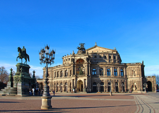 Semper opera house, Drezno, Niemcy - Zdjęcie, obraz