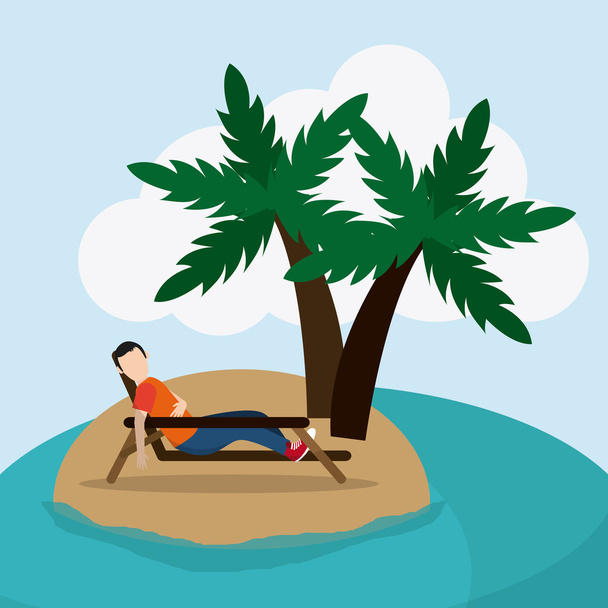 Rest and sleep design , vector illustration - Vector, Image