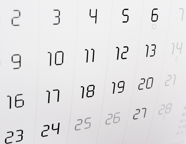 Страница календаря с выборочной фокусировкой
 - Фото, изображение