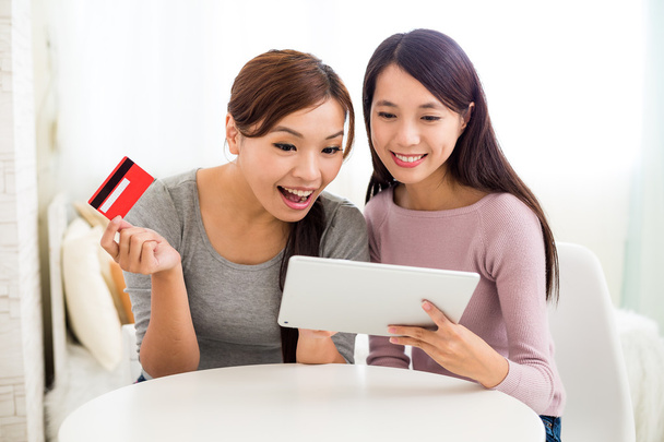 women using digital tablet for shopping online - Photo, Image