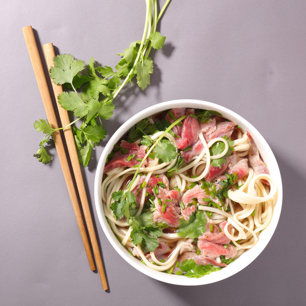 asian beef pho soup - Photo, Image